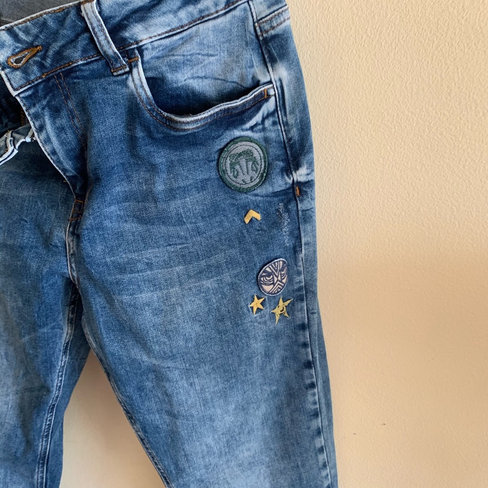 PULZ JEANS SIZE 29, Patch Highwaist Ankle Pants